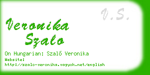 veronika szalo business card